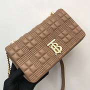 Burberry quilted Lola crossbody brown bag - 6