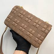 Burberry quilted Lola crossbody brown bag - 4