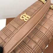 Burberry quilted Lola crossbody brown bag - 2