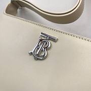 Leather TB White Shoulder Bag - 2