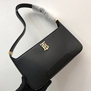 Leather TB Black Shoulder Bag - 3