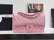 Chanel iridescent pink flap bag 25cm - 1