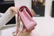 Chanel iridescent pink flap bag 25cm - 5