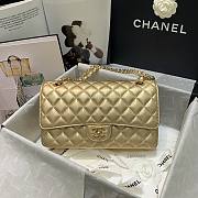 Chanel Gold Lambskin Medium Classic Double Flap Bag - 1