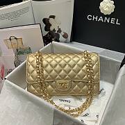 Chanel Gold Lambskin Medium Classic Double Flap Bag - 6