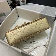 Chanel Gold Lambskin Medium Classic Double Flap Bag - 4