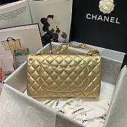 Chanel Gold Lambskin Medium Classic Double Flap Bag - 2