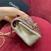 Chanel flapbag gold lambskin bag 20cm - 5