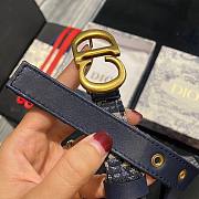 Dior CD blue 2cm belt - 6