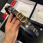 Dior CD blue 2cm belt - 5