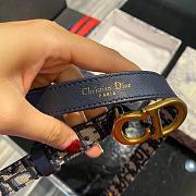 Dior CD blue 2cm belt - 2