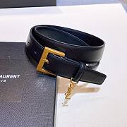 YSL logo black belt 2cm - 5