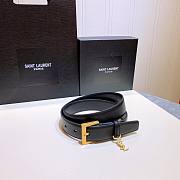 YSL logo black belt 2cm - 4