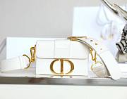 Dior 30 Montaigne White Mini Box Bag - 2