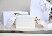 Dior 30 Montaigne White Mini Box Bag - 3