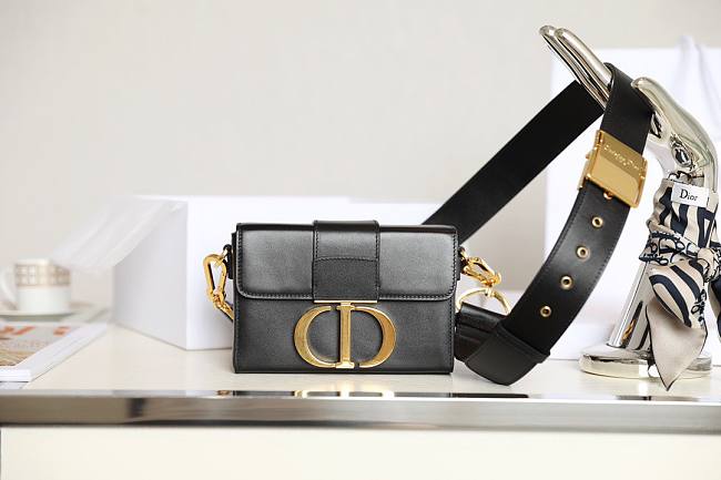 Dior 30 Montaigne Black Mini Box Bag - 1