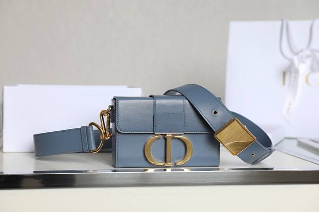 Dior 30 Montaigne Blue Mini Box Bag - 1