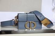 Dior 30 Montaigne Blue Mini Box Bag - 3