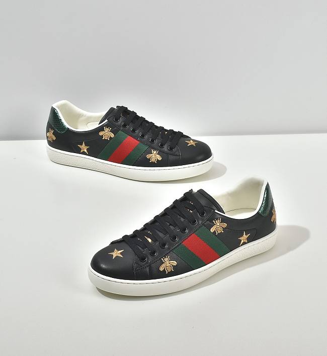 Gucci black bee shoes - 1