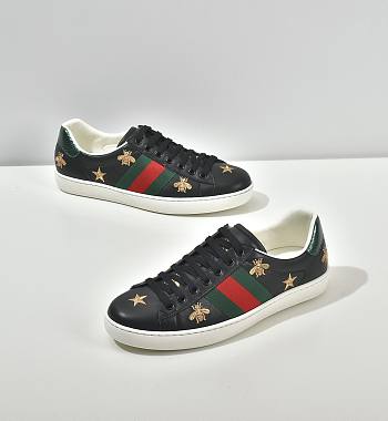 Gucci black bee shoes