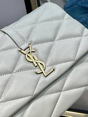 YSL LE 57 White Lambskin Shoulder Bag - 5