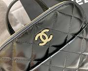 Chanel black lampskin backpack + small purse - 4