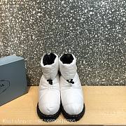 Prada padded nylon white boot - 5