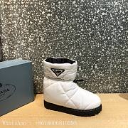 Prada padded nylon white boot - 6