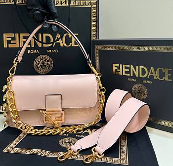 Fendi x Versace Baguette Pink Medium Bag