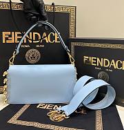 Fendi x Versace Baguette Blue Medium Bag - 2