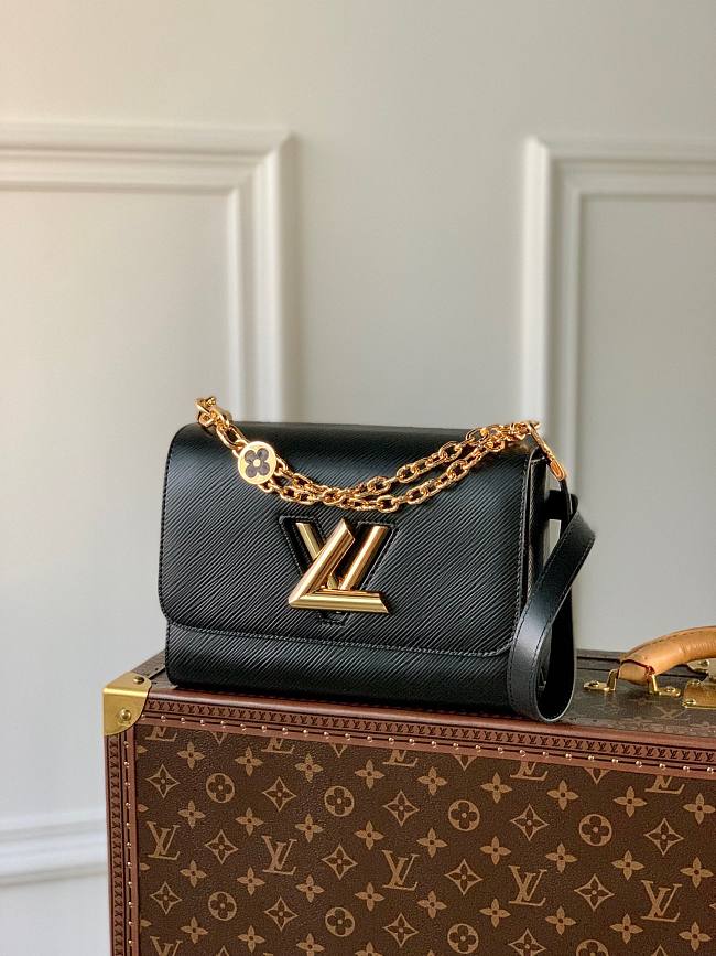 Louis Vuitton Twist MM Black Handbag - 1