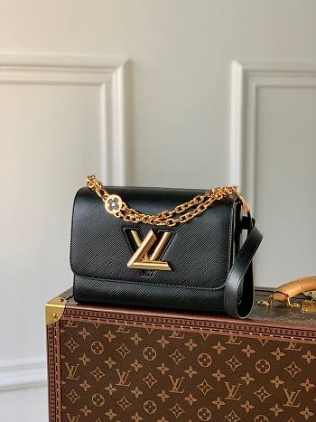 Louis Vuitton Twist MM Black Handbag