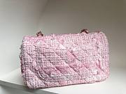 Chanel 22C Pink Tweed Mini Flap Bag 25cm - 6