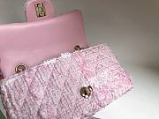 Chanel 22C Pink Tweed Mini Flap Bag 25cm - 2