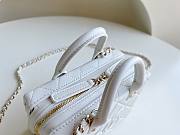 Chanel Vanity Case Calfskin White Bag - 3