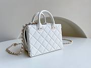 Chanel Vanity Case Calfskin White Bag - 5
