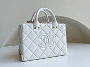 Chanel Vanity Case Calfskin White Bag - 1