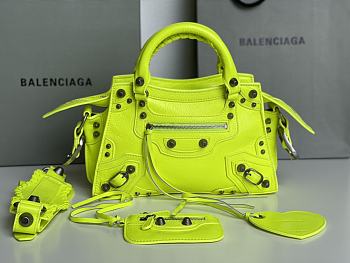 Balenciaga neon cagole XS handle bag
