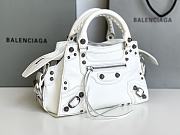 Balenciaga white cagole XS handle bag - 6