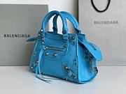 Balenciaga blue cagole XS handle bag - 6