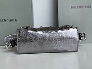 Balenciaga silver cagole XS handle bag - 4