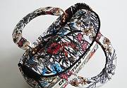 Dior Medium Lady D-Lite Bag In Multicolor Mille Fleurs Embroidery Bag - 3