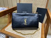 YSL Kate Medium Reversible Croc-Embossed Crossbody Bag - 1