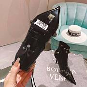 Balenciaga Cagole Buckled Black Leather Boots - 6