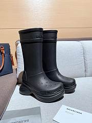 Balenciaga crocs high black boots - 1