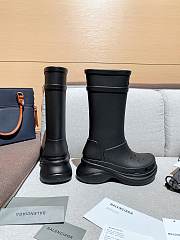 Balenciaga crocs high black boots - 4