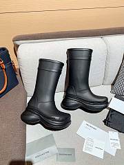 Balenciaga crocs high black boots - 3