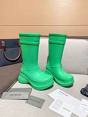 Balenciaga crocs high green boots - 1