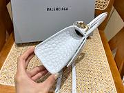 Balenciaga hourglass white crocodile XS bag - 4