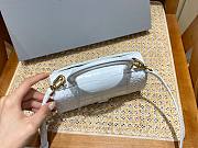 Balenciaga hourglass white crocodile XS bag - 5